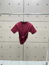 Knotted Twist Knit Crop Top