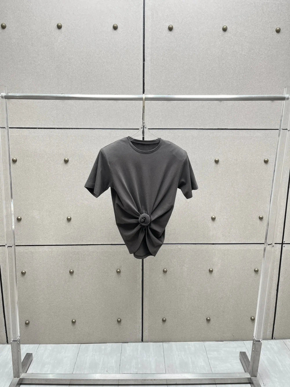 Knotted Twist Knit Crop Top
