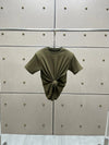 Knotted Twist Knit Crop Top