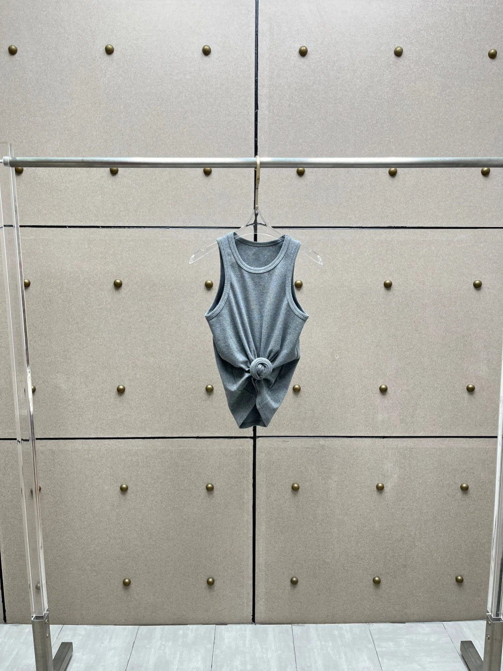 Knotted Twist Knit Crop Top