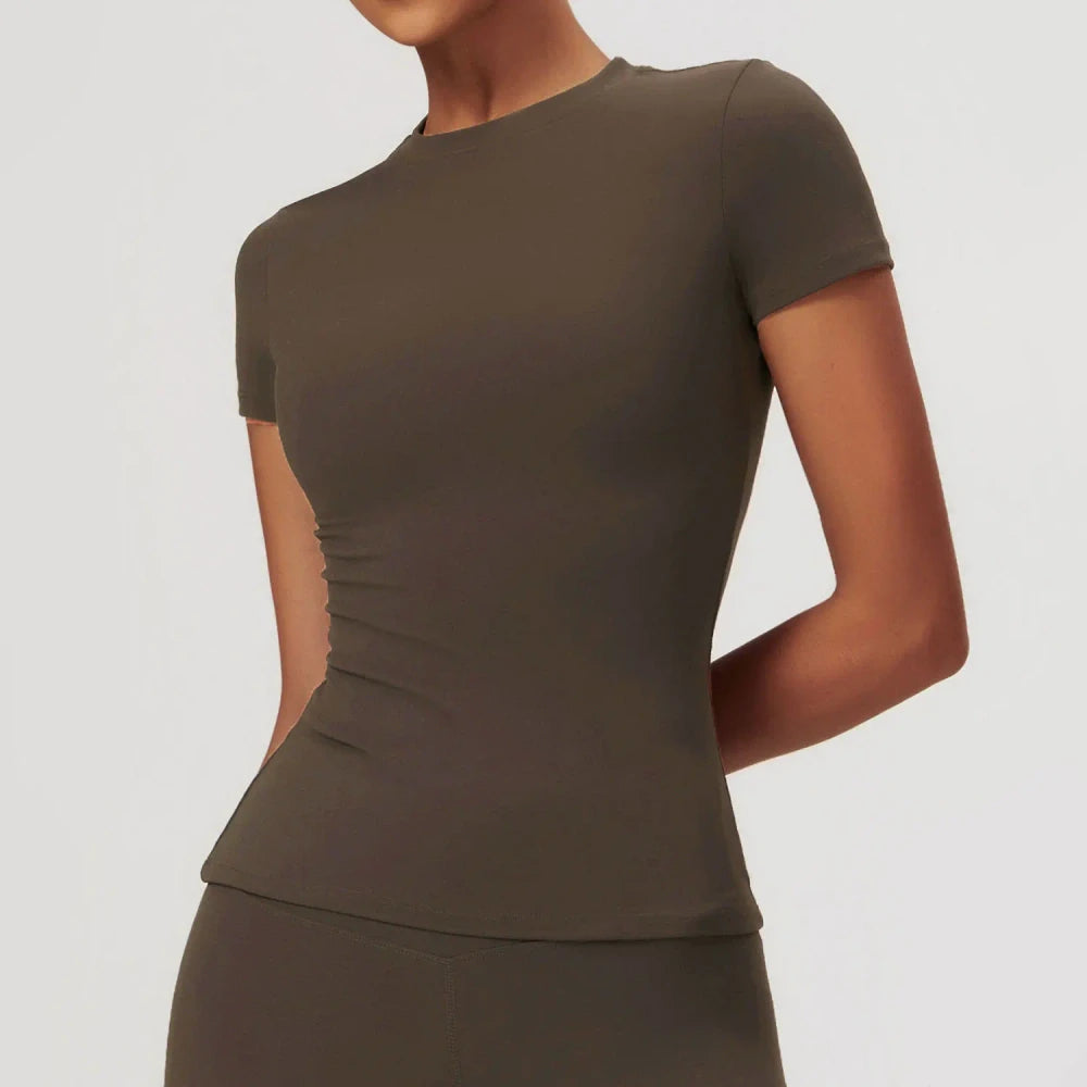 Breathable Short Sleeve Running Top