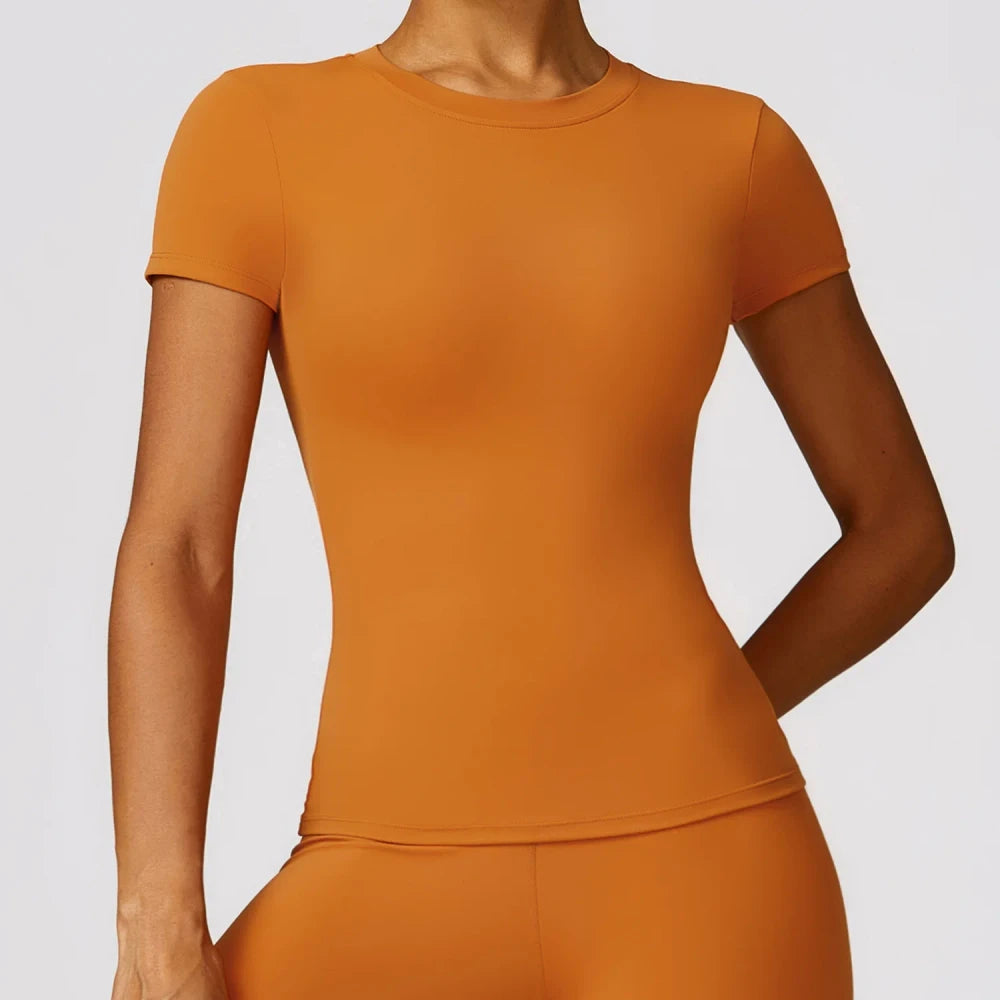 Breathable Short Sleeve Running Top