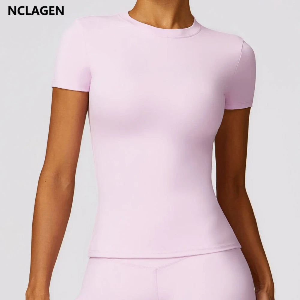 Breathable Short Sleeve Running Top