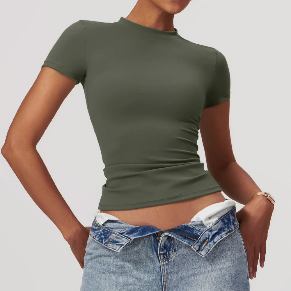 Breathable Short Sleeve Running Top