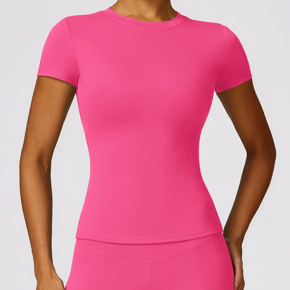 Breathable Short Sleeve Running Top