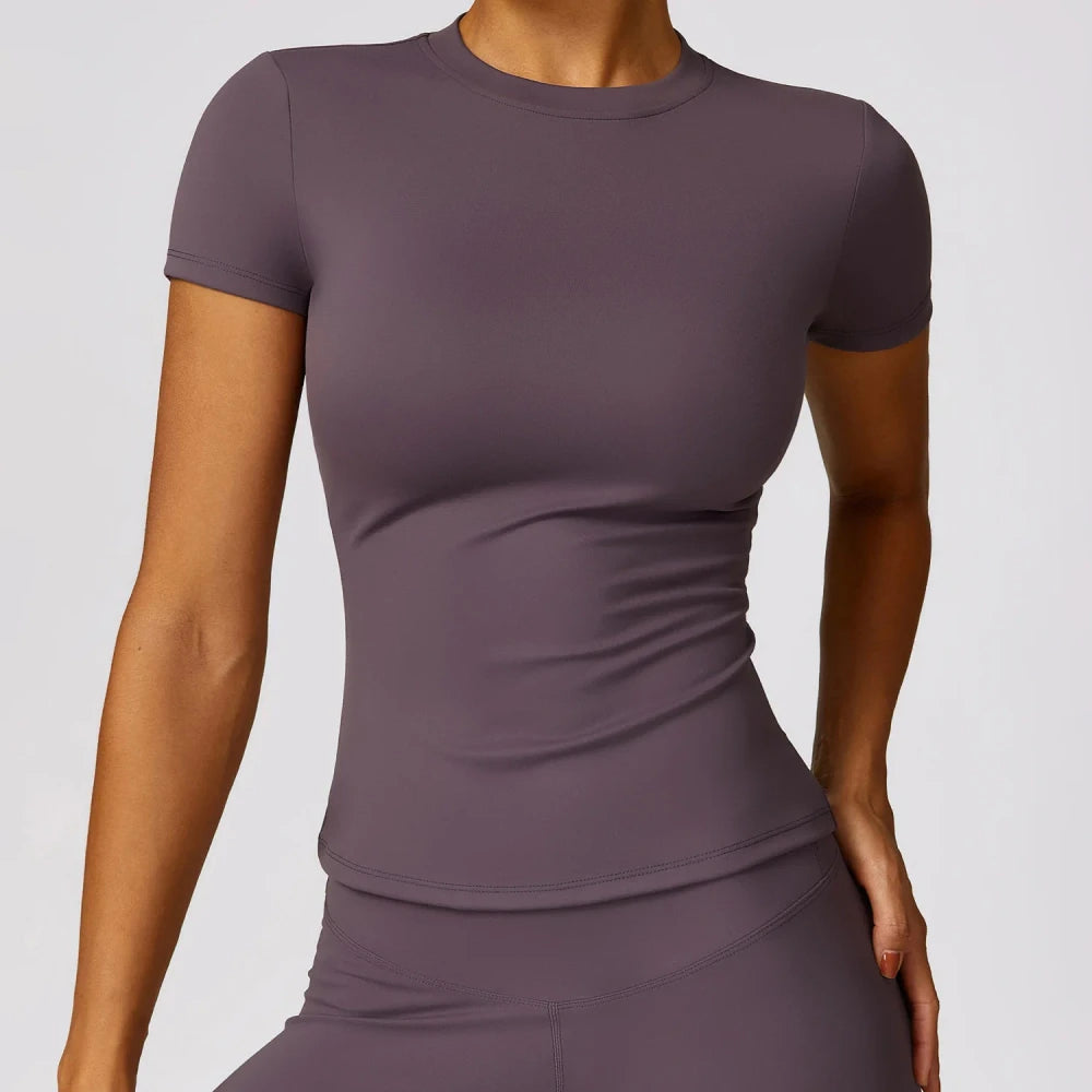 Breathable Short Sleeve Running Top