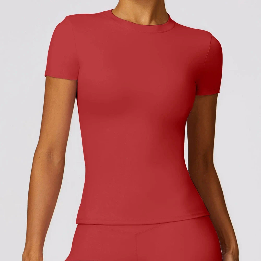 Breathable Short Sleeve Running Top