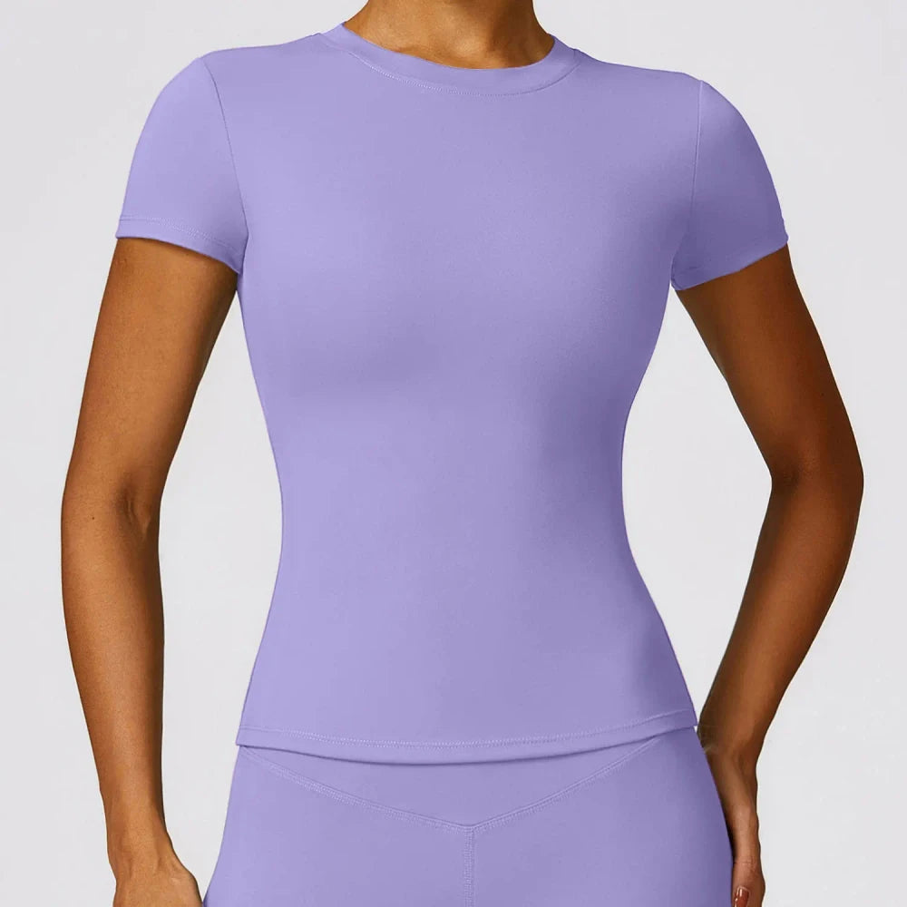Breathable Short Sleeve Running Top