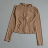 Long Sleeve Zip Yoga Top