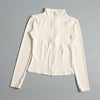 Long Sleeve Zip Yoga Top