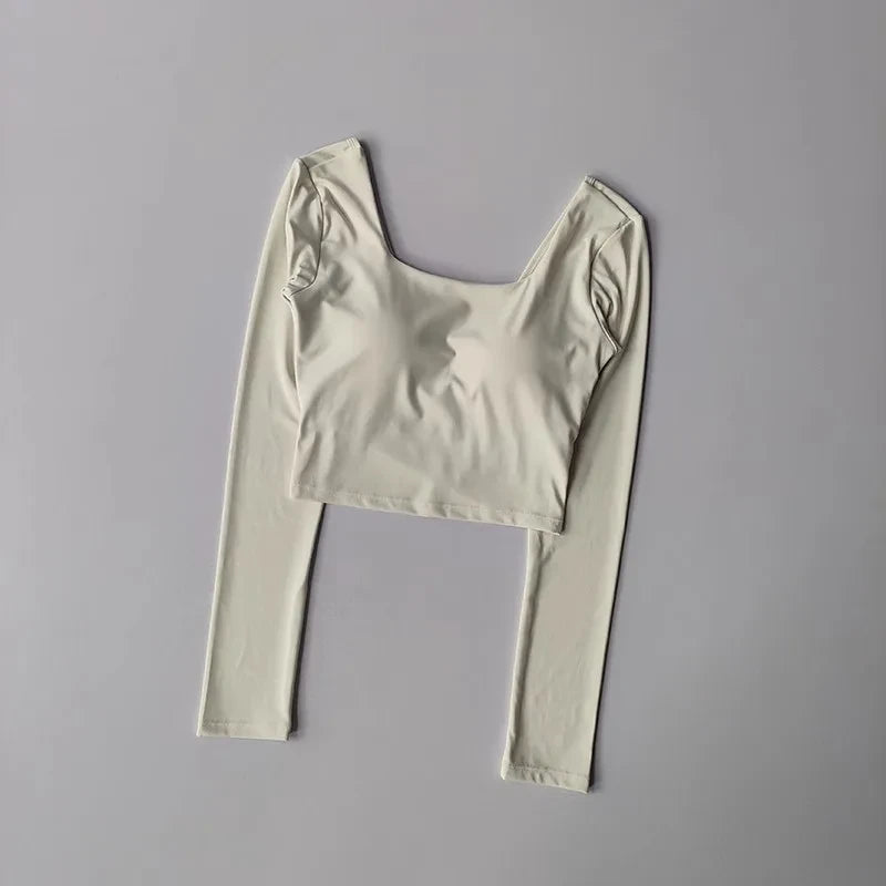 Slimming Long Sleeve Yoga Top