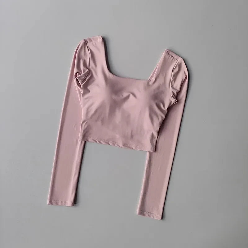 Slimming Long Sleeve Yoga Top